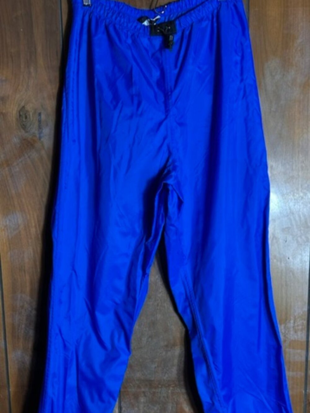 NRS Northwest River Supplies Rain Pants Mens Sz Medium Blue Drawstring Waist